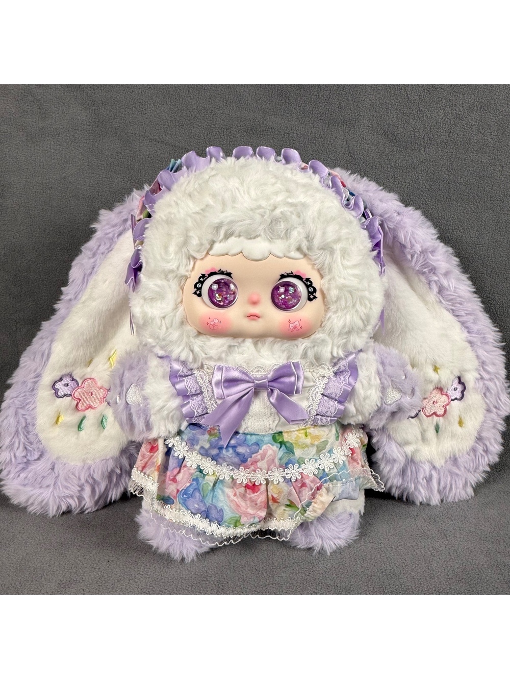 Jiimo Flower Island Letter 400% Dream Isle Long Long Plush Glitter Eyes